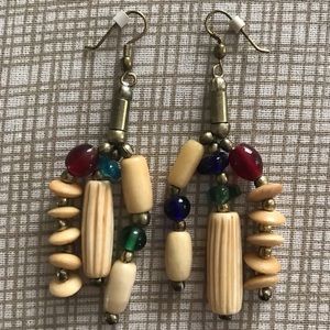 EUC Vintage Boho Beaded Earrings